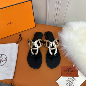 エルメス HERMES 26-HEJ20017　2020年秋冬最新入荷 ブリスベン スリッパ フラットサンダル レディース 室内室 ミュール