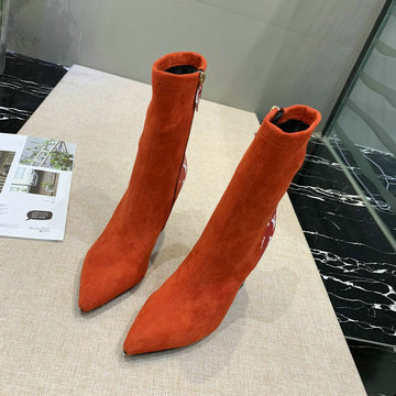 ルイヴィトン LOUISVUITTON 26-LVJ20067　2020年秋冬最新入荷 シルエット ライン アンクルブーツ ショートブーツ レディース ハイヒールシューズ レザー