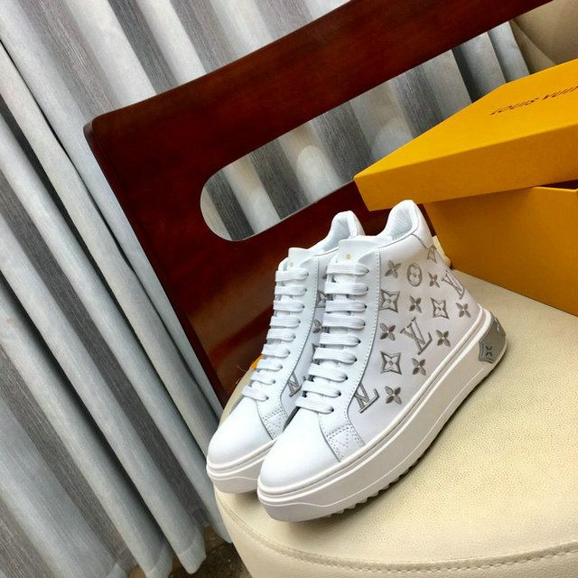 ルイヴィトン LOUISVUITTON 26-LVJ20072　2020年秋冬最新入荷 スニーカー レースアップシューズ レディースシューズ カジュアルシューズ