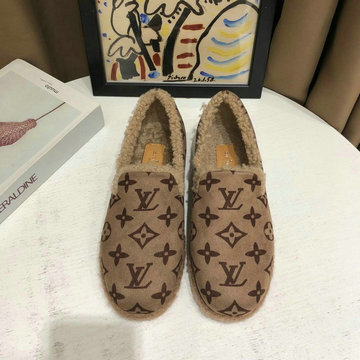 ルイヴィトン LOUISVUITTON 26-LVJ20076　2020年秋冬最新入荷 スニーカー パンプス レディース 暖かい フラットシューズ