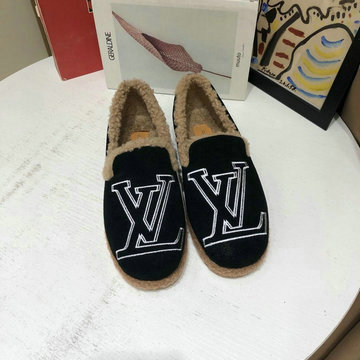 商品名称：ルイヴィトン LOUISVUITTON 26-LVJ20077　2020年秋冬最新入荷 スニーカー パンプス レディース 暖かい フラットシューズ
