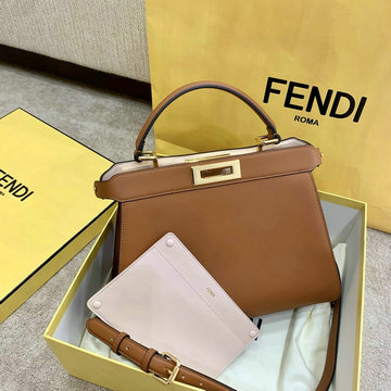 フェンディ FENDI BXN-FD5322JT 2020年最新入荷 ピーカブー トートバッグ ハンドバッグ 2way ショルダーバッグ レザー