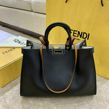 フェンディ FENDI BXN-FD5324BK 2020年最新入荷 ピーカブー トートバッグ ハンドバッグ 2way ショルダーバッグ レザー