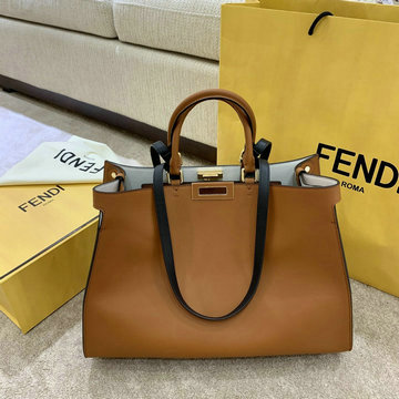 フェンディ FENDI BXN-FD5324KF 2020年最新入荷 ピーカブー トートバッグ ハンドバッグ 2way ショルダーバッグ レザー