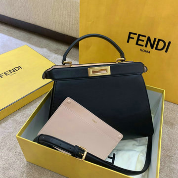 フェンディ FENDI BXN-FD5322BK 2020年最新入荷 ピーカブー トートバッグ ハンドバッグ 2way ショルダーバッグ レザー