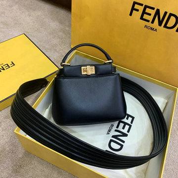 フェンディ FENDI BXN-FD36538K 2020年最新入荷 ピーカブー トートバッグ トップハンドルバッグ 肩掛け ショルダーバッグ レザー