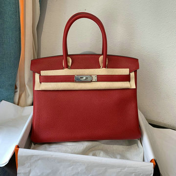 エルメス HERMES 063-HBK30TGYRD 2020年最新入荷 バーキンバッグ ハンドバッグ トートバッグ トリヨンクレマンス