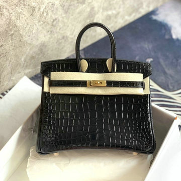 エルメス HERMES 063-HBK35EWBK  2020年最新入荷 バーキンバッグ ハンドバッグ トートバッグ クロコ柄