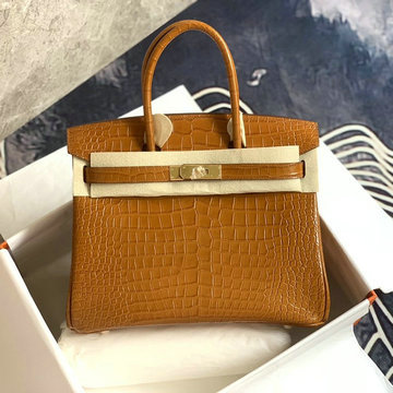 エルメス HERMES 063-HBK35EWKF 2020年最新入荷 バーキンバッグ ハンドバッグ トートバッグ クロコ柄