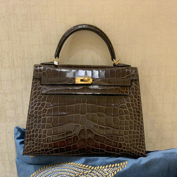 商品名称：エルメス HERMES 063-HKL25LEJKF 2020年最新入荷 ケリー トップハンドルバッグ トートバッグ クロコ革 レディースかばん