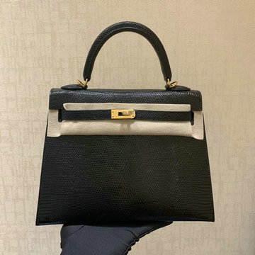 エルメス HERMES 063-HKL25XPJK 2020年最新入荷 ケリー トップハンドルバッグ トートバッグ リザード革 レディースかばん
