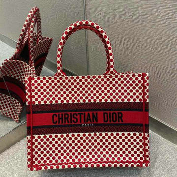 クリスチャンディオール CHRISTIAN DIOR 99-CD8022XR  2020年最新入荷 Book Tote ブック トートバッグ ハンドバッグ 刺繍入り