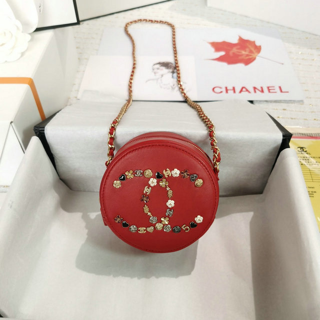 シャネル CHANEL CHANEL  2019年最新入荷 19 チェーンク クラッチ ラウンドバッグ 斜め掛け ショルダーバッグ レディースかばん ラムスキン