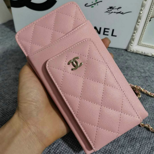 シャネル CHANEL CC-CH0990QJF 2019年最新入荷 携帯ケース フォンケース チェーンバッグ 斜め掛け ショルダーバッグ ラムスキン