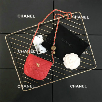 シャネル CHANEL CC-CH1461RD 2020年最新入荷 ミニ フラップバッグ 斜め掛け ショルダーバッグ レディースかばん ラムスキン