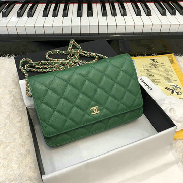 シャネル CHANEL CC-CH33814XQJG  2020年最新入荷 クラシック チェーンウォレット 斜めがけ ショルダーバッグ フラップバッグ キャビアスキン