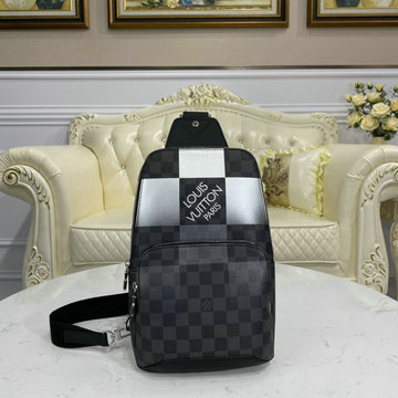 ルイヴィトン LOUISVUITTON 057-N40403 2020年最新入荷 アヴェニュー スリングバッグ チェストバッグ ボディバッグ ダミエ グラフィット キャンバス