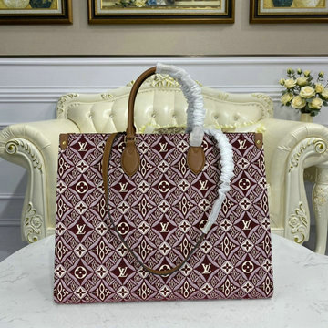 ルイヴィトン LOUISVUITTON 057-M57185 2020年最新入荷 オンザゴー GM トートバッグ SINCE 1854 トップハンドルバッグ ハンドバッグ テキスタイル