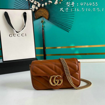 グッチ GUCCI JS-GG476433ZS 2020年最新入荷 GGマーモント 斜め掛け ショルダーバッグ カメラバッグ カーフスキン