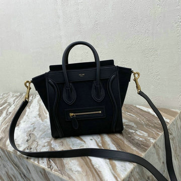 セリーヌ CELINE DDB-CE168243BK  2020年最新入荷 ナノ ラゲージバッグ トートバッグ ハンドバッグ 2way ショルダーバッグ レディースかばん