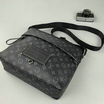 ルイヴィトン LOUISVUITTON JS-M48216  2020年最新入荷 ブサス ジップ 斜め掛け ショルダーバッグ メンズかばん モノグラムエクリプスキャンバス