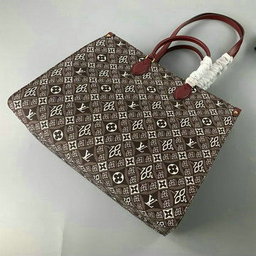商品名称：ルイヴィトン LOUISVUITTON JS-M57185Z 2020年最新入荷 オンザゴー GM トートバッグ SINCE 1854 トップハンドルバッグ ハンドバッグ テキスタイル