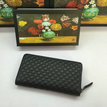GUCCI グッチ 057-GG307987  2018/2019年最新作 ジッピーウォレット ラウンドファスナー長財布 レザー 黒