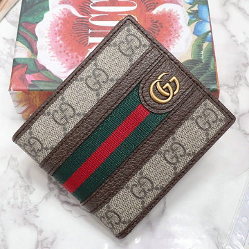 グッチ GUCCI 057-GG597609　2019年最新入荷 オフィディア GGコイン ウォレット 二つ折り短財布 ショートウォレット カードケース 札入れ
