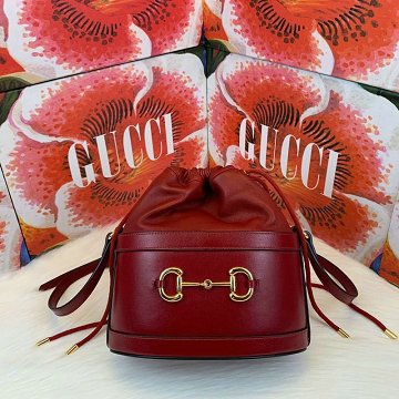 グッチ GUCCI  057-GG602118 2019年最新入荷 1955 ホースビット バケットバッグ ショルダーバッグ レザー