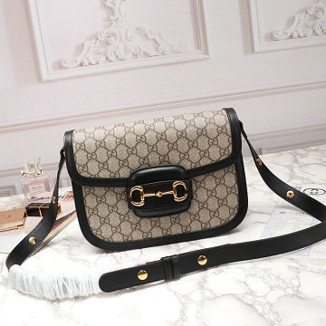 グッチ GUCCI  057-GG602204Q 2019年最新入荷 1955 ホースビット 斜め掛け ショルダーバッグ キャンパス レディースかばん