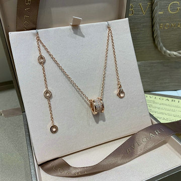 ブルガリ BVLGARI CZZ-BVXL19004   2019年最新入荷 ビー ゼロワン ネックレス カーネリアン スパイラル状 パヴェダイヤモンド アクセサリー