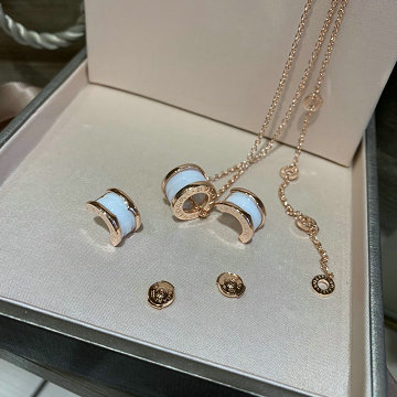 ブルガリ BVLGARI  CZZ-BVXL19015 2019年最新入荷 セーブ ザ チルドレン ネックレス ブレスレット イヤリング 指輪 アクセサリー ブラックセラミック セットアップ