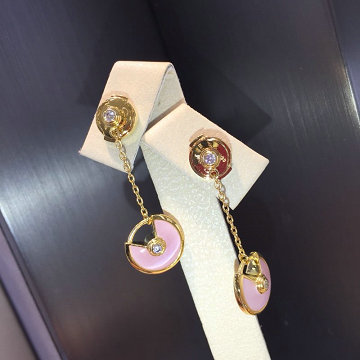 カルティエ CARTIER  CZZ-CAEH19003 2019年最新入荷 アミュレット ドゥ イヤリング ダイヤモンド ピアス アクセサリー ホワイトマザーオブパール