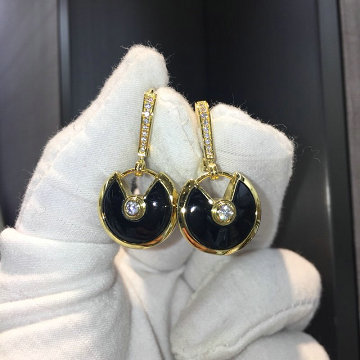商品名称：カルティエ CARTIER  CZZ-CAEH19005 2019年最新入荷 アミュレット ドゥ イヤリング ダイヤモンド ピアス アクセサリー オニキス