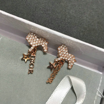 クリスチャンディオール CHRISTIAN DIOR  CZZ-CDEH19006 2019年最新入荷 ライオン イヤリング ダイヤモンド ピアス アクセサリー