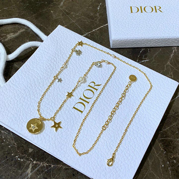 クリスチャンディオール CHRISTIAN DIOR  CZZ-DXL19004 2019年最新入荷 Amulette d’Amour ネックレス ロングチェーン スター パール アクセサリー