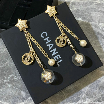 シャネル CHANEL CZZ-CHEH19004 2019年最新入荷 ロング ピアス イヤリング メタル コスチューム スター パール ストラス レジン アクセサリー