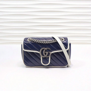 商品名称：グッチ GUCCI 057-GG446744LB 2019年最新入荷 GG マーモント 斜めがけ ショルダーバッグ レディースかばん カーフスキン