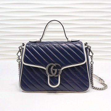 グッチ GUCCI 057-GG498110LB 2019年最新入荷 GGマーモント トップハンドルバッグ トートバッグ 2way ショルダーバッグ カーフスキン