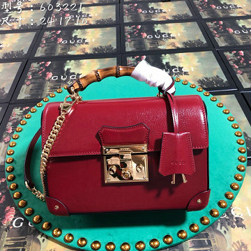 グッチ GUCCI 057-GG603221P 2020年最新入荷 パドロック スモール バンブー ショルダーバッグ 2way トートバッグ カーフレザー