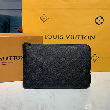 ルイヴィトン LOUISVUITTON 057-M44191K 2020年最新入荷 エテュイ ヴォワヤージュ PM ポーチ 手持ちかばん メンズバッグ モノグラムエクリプス