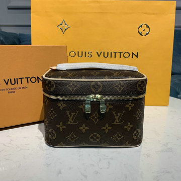 ルイヴィトン LOUISVUITTON 057-M44495 2020年最新入荷 ニース ミニ ハンドバッグ バニティ 化粧箱 トラベル アクセサリー モノグラムキャンパス