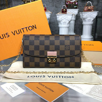 商品名称：ルイヴィトン LOUISVUITTON 057-N61273 2020年最新入荷 クロワゼット チェーンウォレット ショルダー長財布 カードポケット ダミエキャンパス