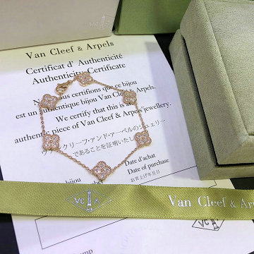 ヴァン クリーフ アーペル Van Cleef Arpels CZ-VASZ20001 2020年最新入荷 スウィート アルハンブラ ブレスレット チェーン 6モチーフ アクセサリー ジュエリー