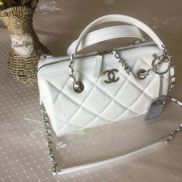 シャネル CHANEL JS-CH1321  2020年最新入荷 ハンドバッグ ボーリングバッグ 2way ショルダーバッグ ボストンバッグ レザー