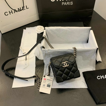 シャネル CHANEL JS-CH1348K  2020年最新入荷 斜め掛け ショルダーバッグ スクエアバッグ ミニ レディースかばん レザー