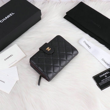 商品名称：シャネル CHANEL JS-CH48667QJK 2020年最新入荷 二つ折り短財布 ショートウォレット カードケース コインケース キャビアスキン