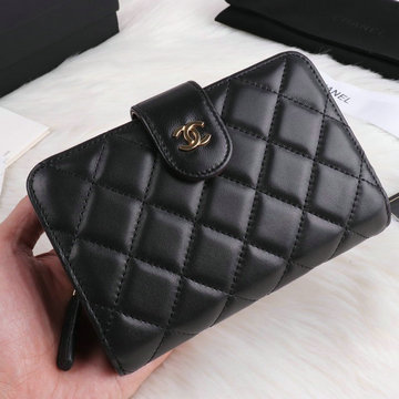 シャネル CHANEL JS-CH48667YJK  2020年最新入荷 二つ折り短財布 ショートウォレット カードケース コインケース ラムスキン