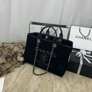 シャネル CHANEL JS-CH66941BK  2020年最新入荷 ショピングバッグ キャンパス ハンドバッグ トートバッグ ママバッグ レディース