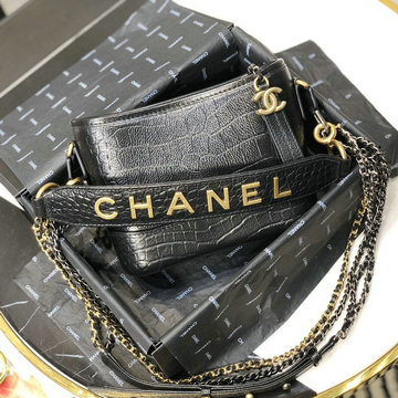 シャネル CHANEL  JS-CH91810EW 2020年最新入荷 ガブリエル ドゥ スモール ホーボーバッグ 斜め掛け ショルダーバッグ レディースかばん クロコ柄